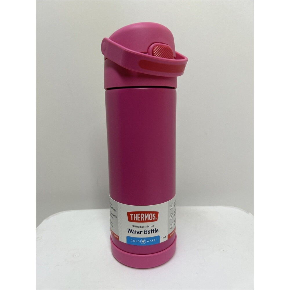 THERMOS 12 OZ 12‎ HOURS FUNTAINER BOTTLE PINK IN COLOR A MUST HAVE